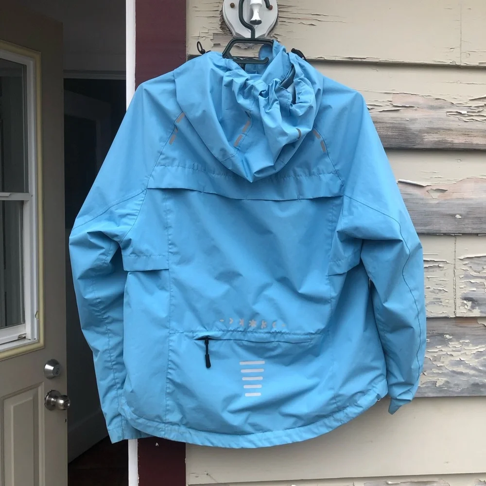 Vibrant bleu Rain Coat - Picture 2 of 5